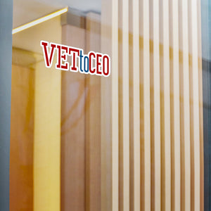 VETtoCEO Vinyl Decals