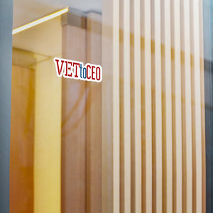 VETtoCEO Vinyl Decals
